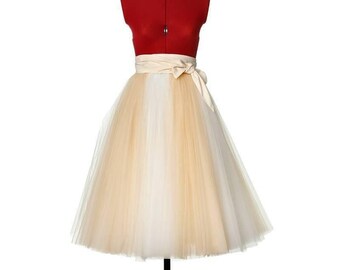 Midi Tulle Skirt | Summer Skirt | Bridesmaids Outfit | Handmade Tulle Skirt | VERNE