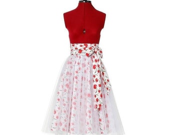 Midi Tulle Skirt | Summer Skirt | Party Tulle Skirt | Handmade Tulle Skirt | VERNE