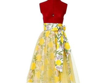 Midi Tulle Skirt | Summer Skirt | Party Tulle Skirt | Handmade Tulle Skirt | VERNE