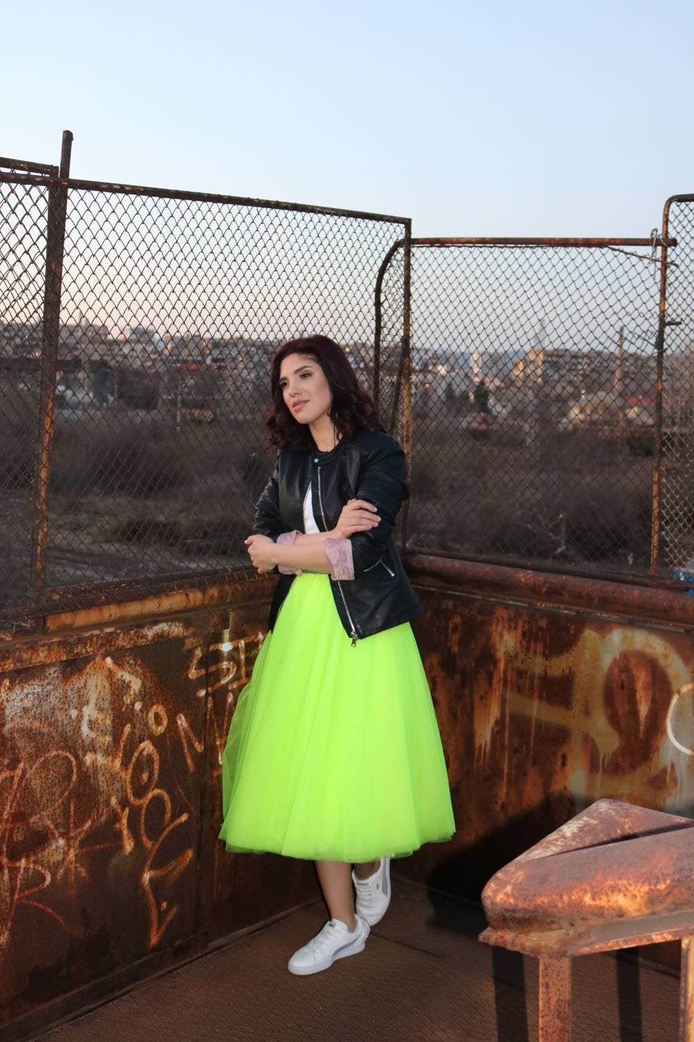 Neon plus clearance size tulle skirt
