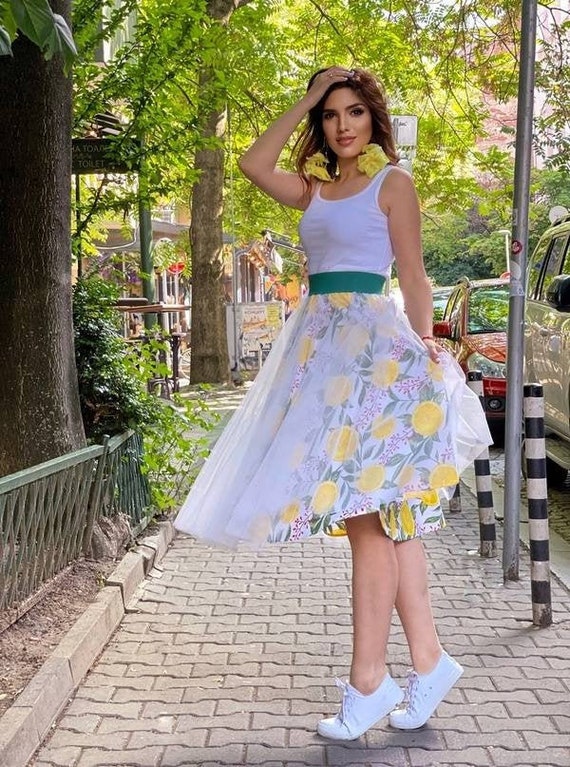 White tulle cheap skirt etsy