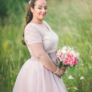 Wedding Tulle Dress and lace top /  Bridesmaids Tulle Dress / Tulle Dress Verne / Dress for Special Occasion