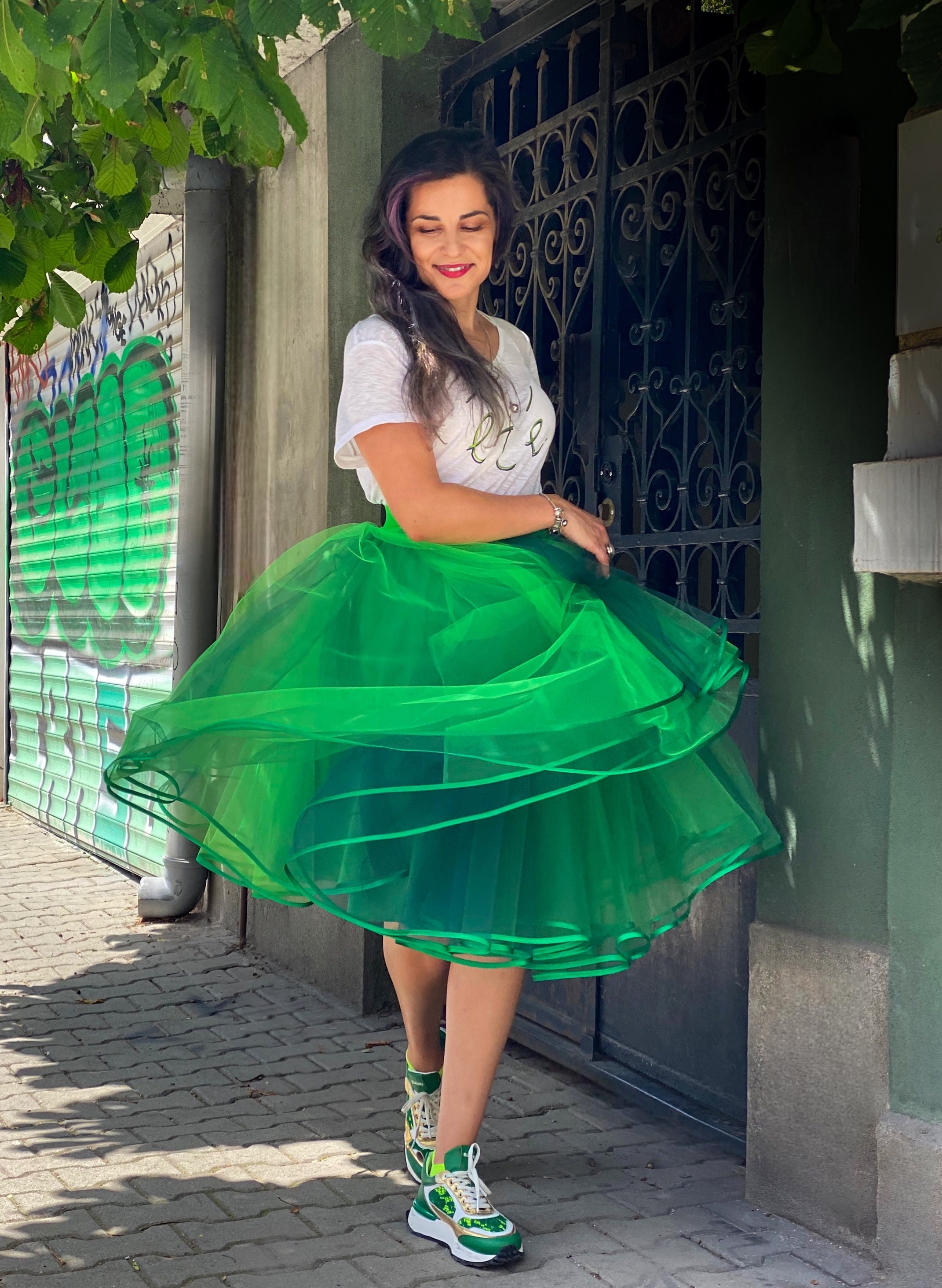 Emerald Green Tulle Skirt: Romantic Party Tutu, Verne - Etsy