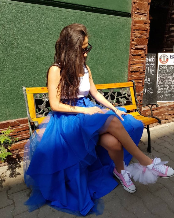 High low tulle 2025 skirt in summer