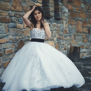 Tulle Wedding Dress Separates: Maxi Skirt & Bustier
