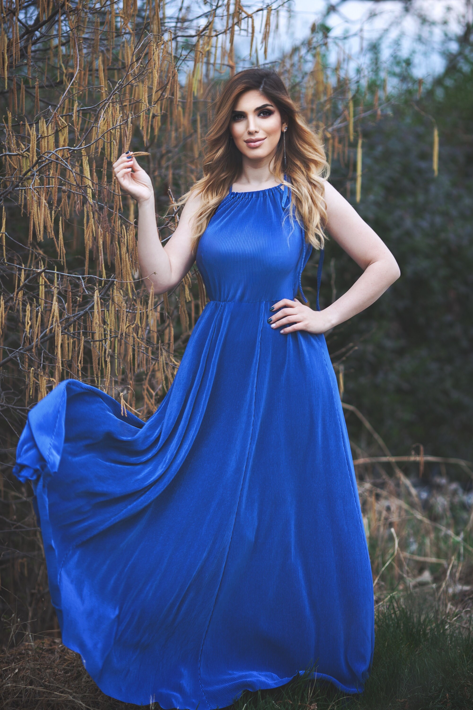 blue plisse maxi dress Twirl Dress in Sea Blue (Ships now)  Good Apples Kids