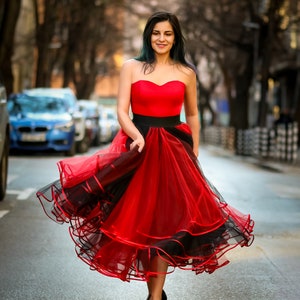 Acarabbjoanelle Skirt Skirt True Red