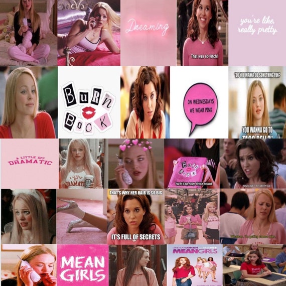 Cute Mean Girls Aesthetic Collage Kit digital 32pc Etsy