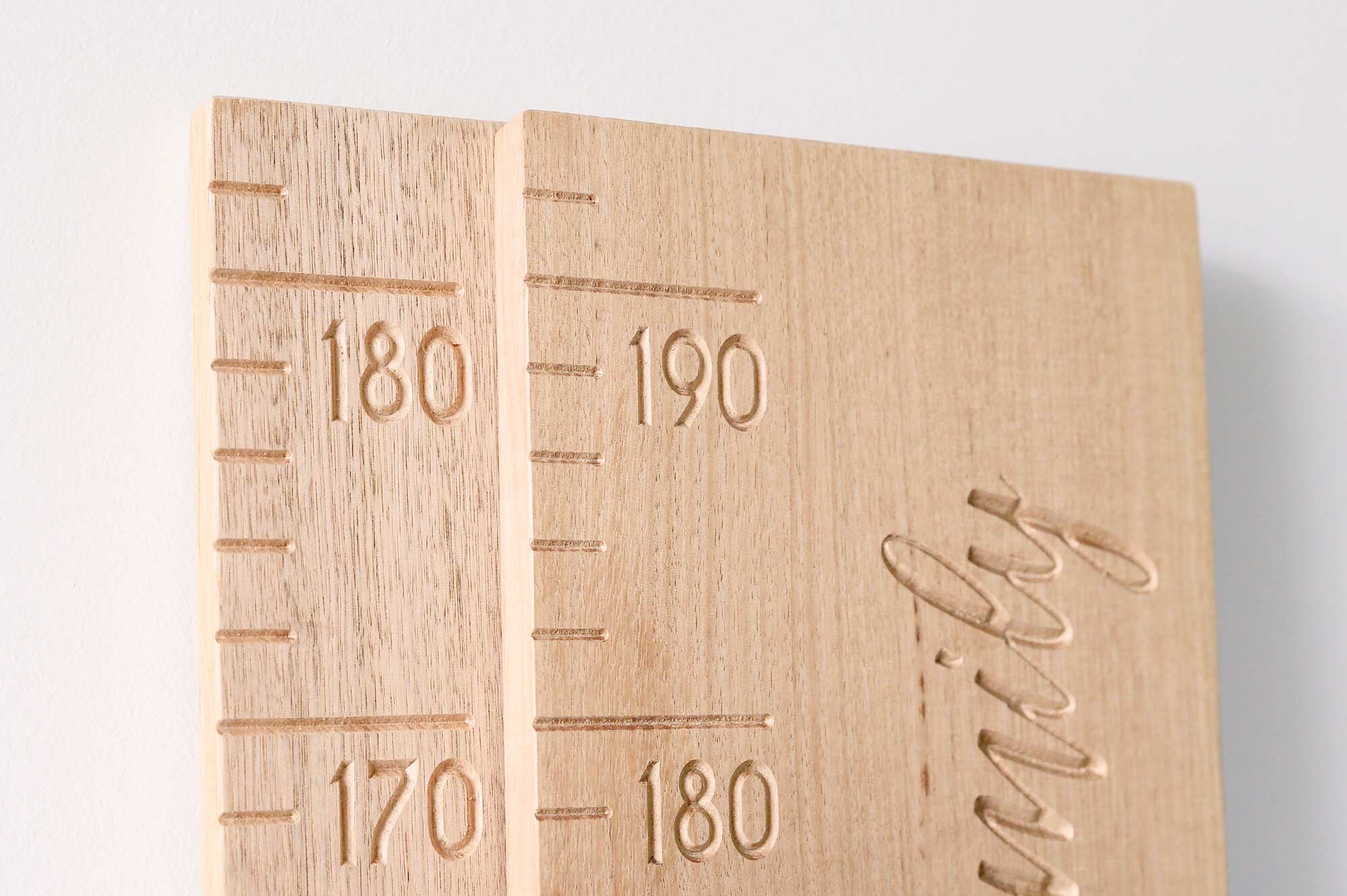 Hauty Ruler Wooden Hardwood Height Ruler Chart - Etsy Australia