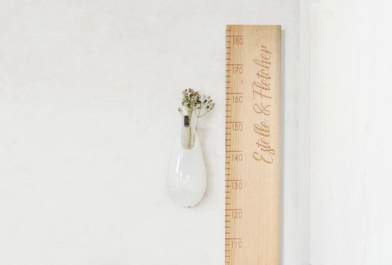 Wooden Hardwood Height Ruler Chart | Etsy