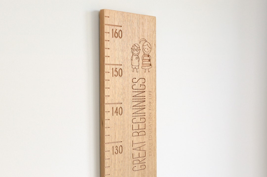 Your Logo - Wooden Hardwood Height Ruler Chart - Etsy Australia