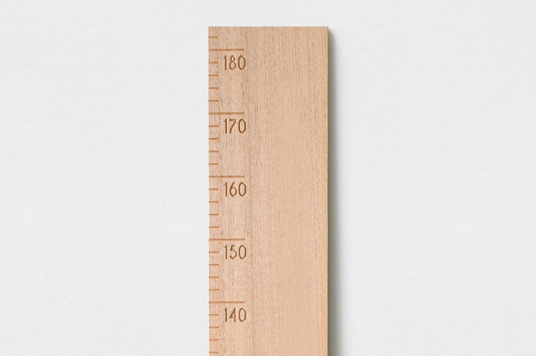 Wooden Hardwood Height Ruler Chart Measurements Only - Etsy