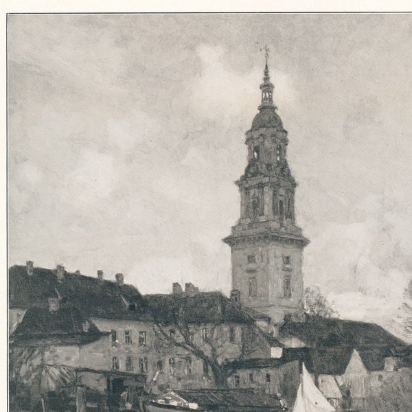 Alt Potsdam - 1909 - Berlin - Gemälde von Alfred Liedtke - Lithographie