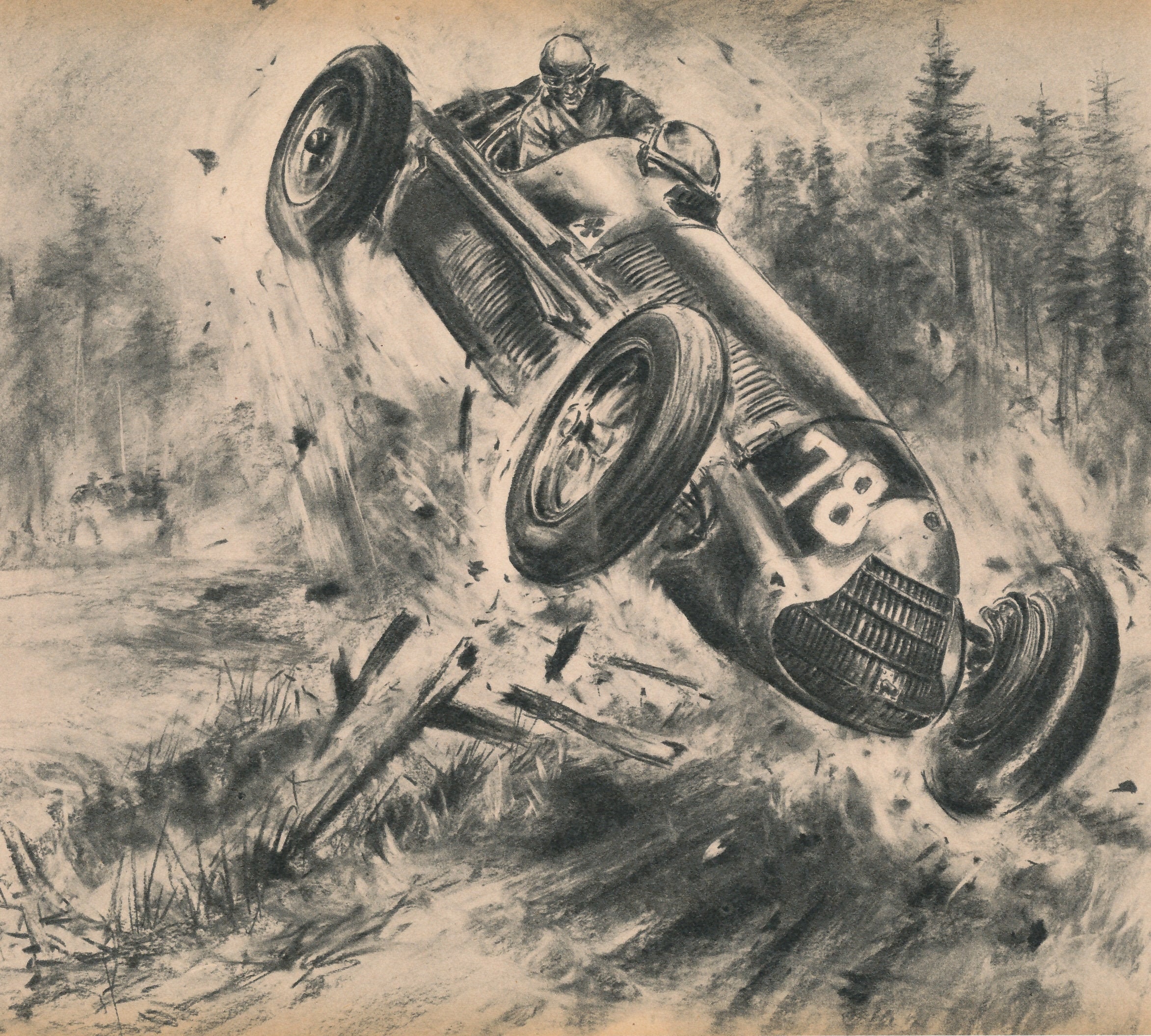 Großer Preis Von Deutschland 1951paul Pietschalfa Romeonürburgring