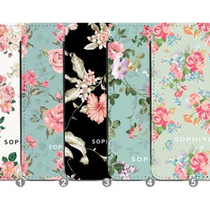 Funda de teléfono personalizada con nombre y estampado floral, colección de protección para iPhone 16, 15 Pro Max, Samsung S25, S24 Ultra, regalo