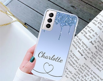 Personalized Sparkle Samsung Galaxy A05s Case: Printed Shimmer, Protective Gel Grip