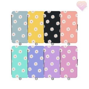 Funda de teléfono personalizada con diseño de margaritas, protección premium para iPhone 16, 15 Pro Max, Samsung S25, S24 Ultra, regalo