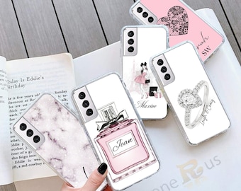 Personalized Fashion Phone Case: Glam Name Cover for iPhone, Samsung