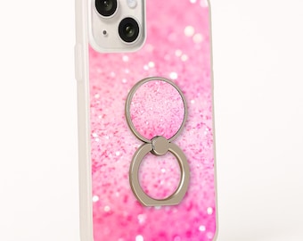 Glitter Phone Case with Ring Stand: Sparkly Printed Design