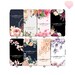 PERSONALISED Flower Leather wallet phone case for Samsung Galaxy S22 S21 Samsung A21s Samsung S20 FE A12 A52 iPhone 14 13 12 11 se 2022 222
