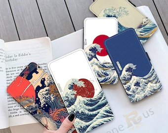 Wave off Kanagawa Wallet Case, Hokusai Japanese Art Phone Cover S 26 Series