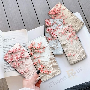 Coque de téléphone personnalisée Motif Fleur Design Collection Protection mobile pour iPhone 16 15 Pro Max Samsung S25 S24 Ultra cadeau cadeau