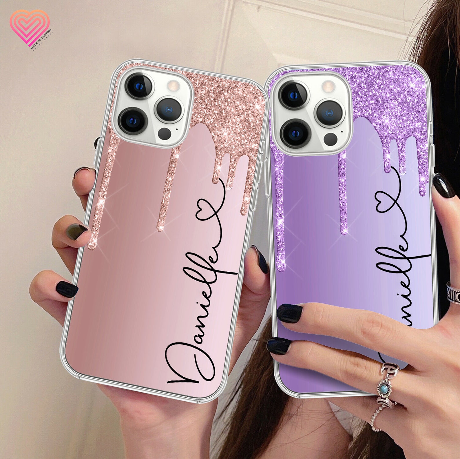 PERSONALISED Phone Case Initials Name Gel Marbled Cover for - Etsy UK