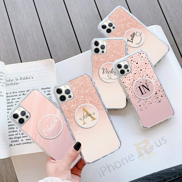 For Apple iPhone Models 15 14 13 12 11 X XS XR SE 2020 8 7 6 Personalised Any Name Phone Case Cover And Pop Up Texting And Stand Holder 165