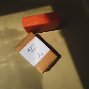 Zesty Cold Process Soap Bar