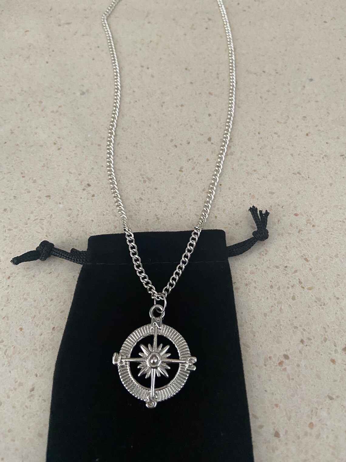 Outer banks inspired necklace compass necklace outerbanks Etsy