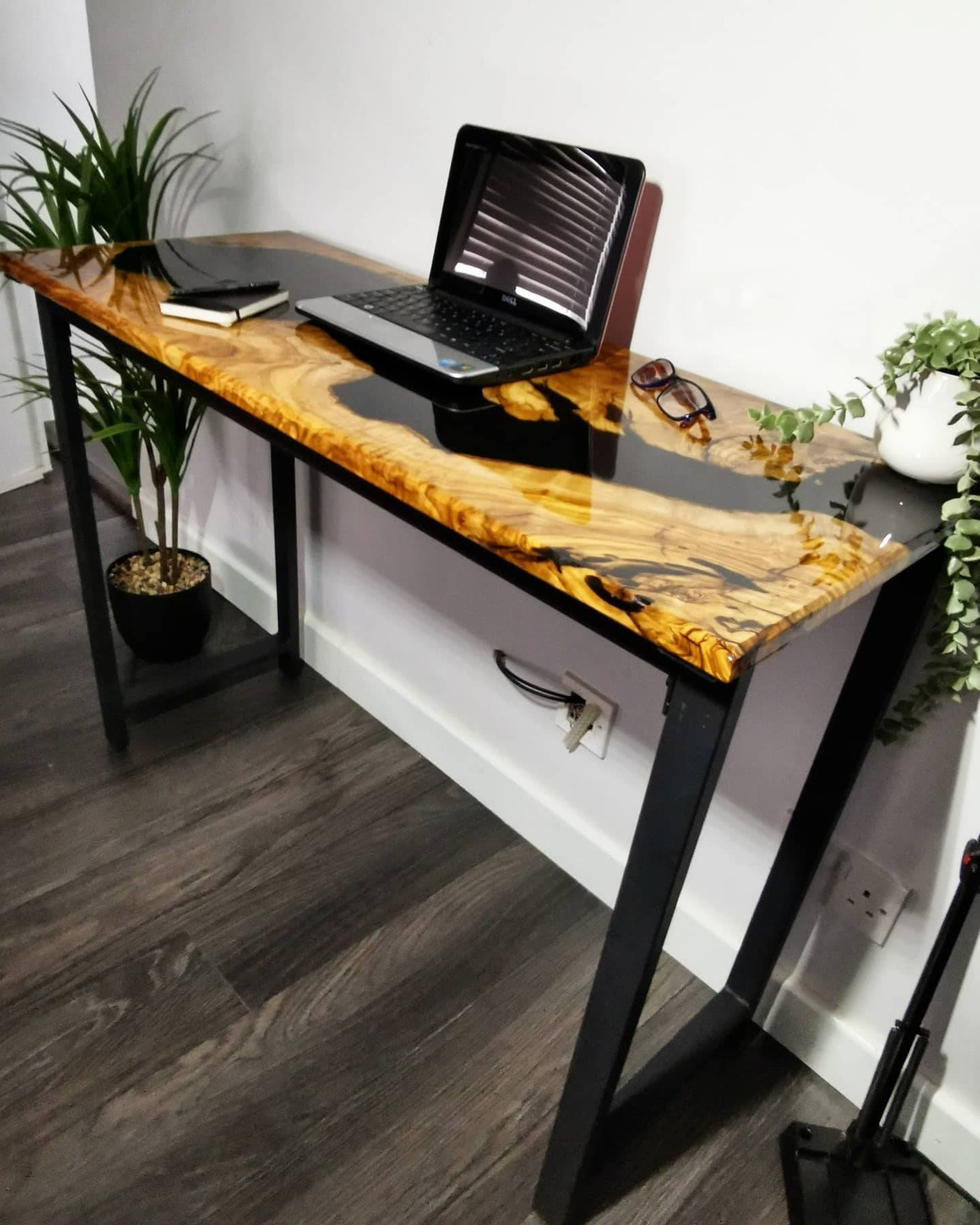 Epoxy Resin Table Computer Desk Console Table Home Etsy