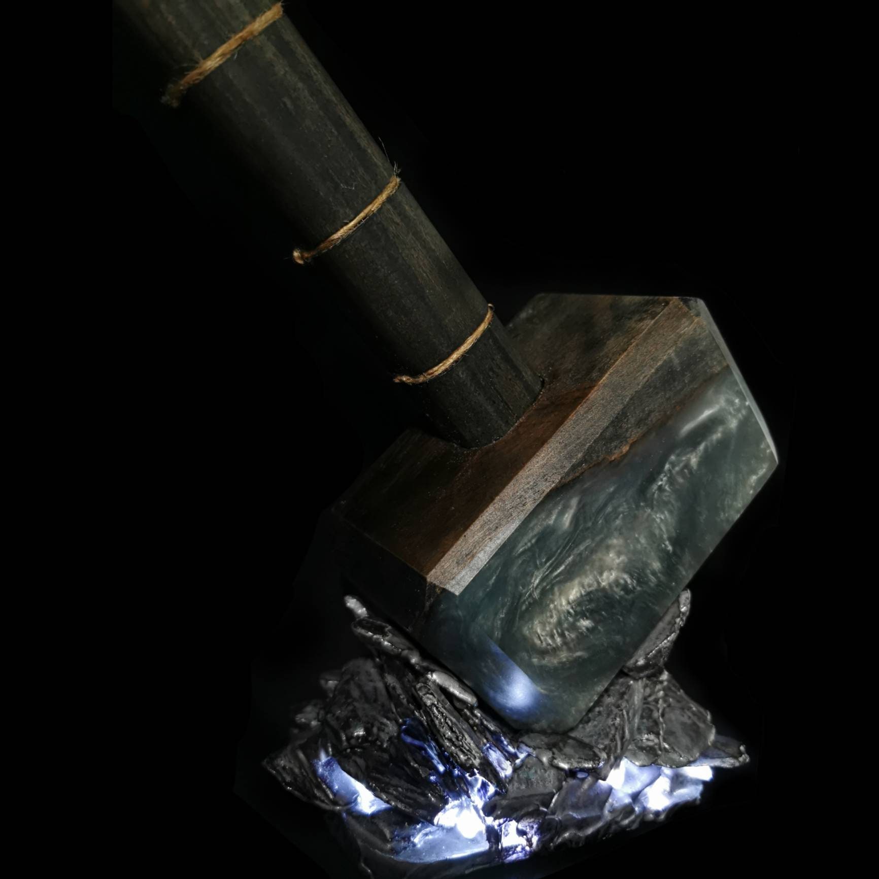 Comic Books THOR Hammer with Light Up Base LED Lights Art Etsy