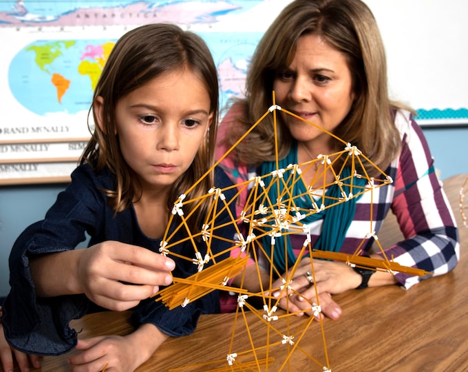 PasTEX Spaghetti Building Connectors: STEM Toy, Stocking Stuffer