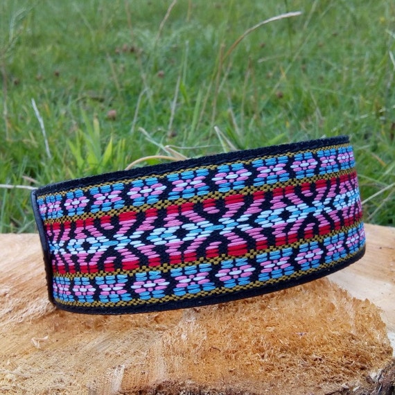 Lurcher Dog Collar Black UK