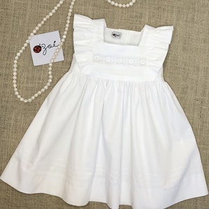 Spectacular White  Christening dress, Flower girl dress ,wedding dress made with love and care from Zoekidsclothes