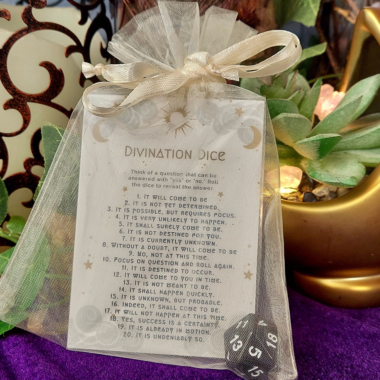 DIVINATION DICE Divination Tool Fortune Telling Kit Etsy