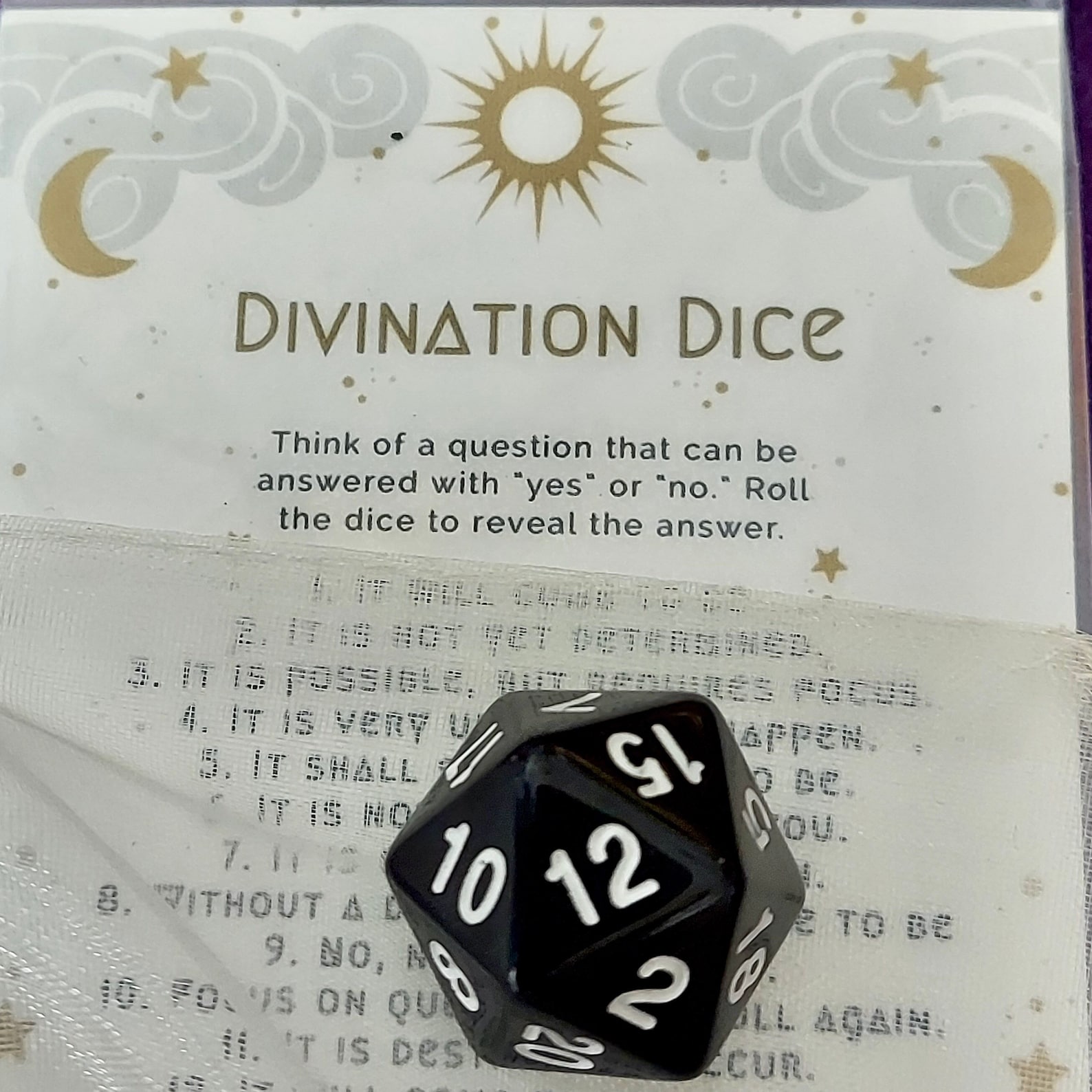 DIVINATION DICE Divination Tool Fortune Telling Kit Etsy