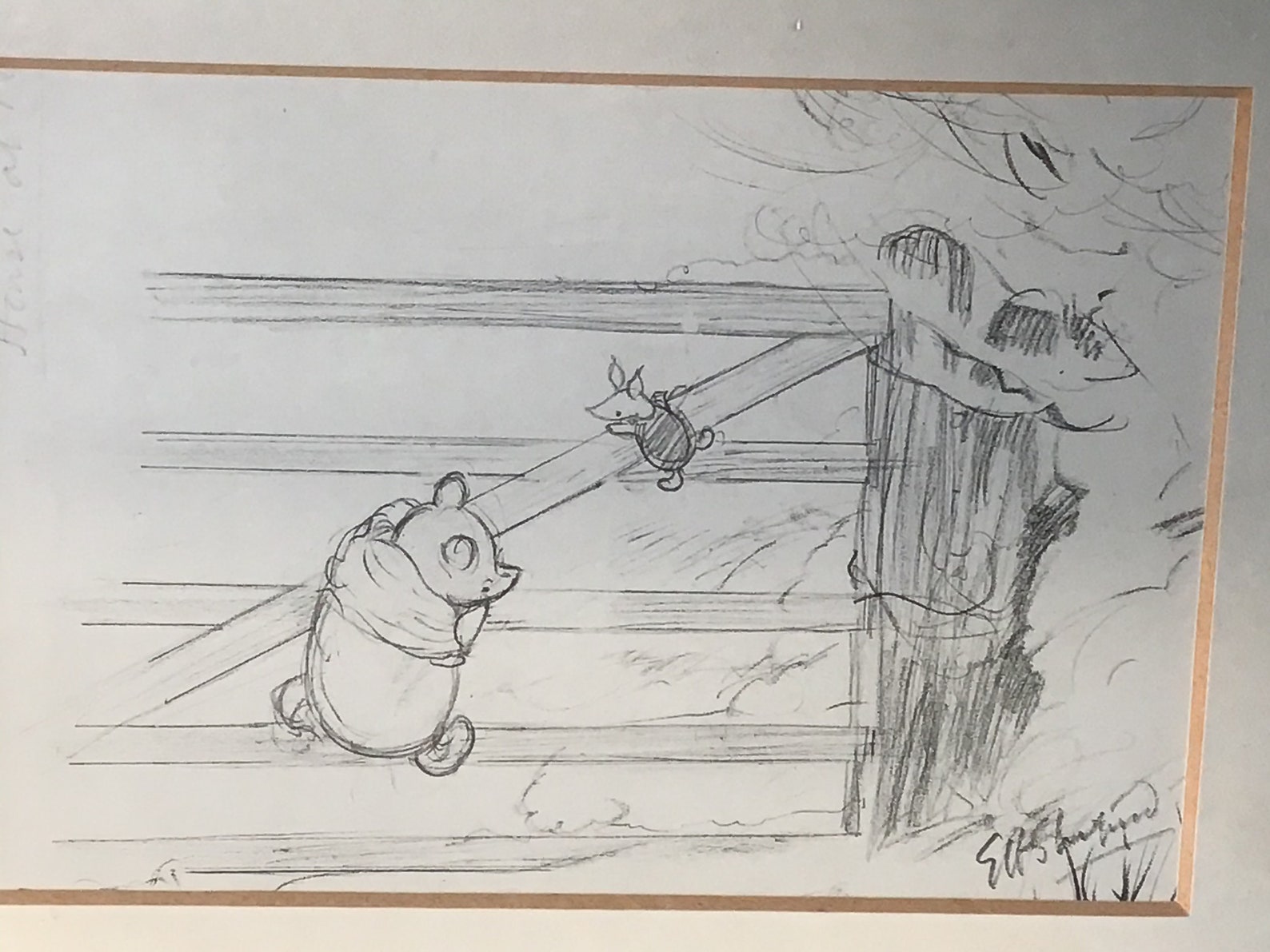 Winnie The Pooh Bear Framed Print From The House At Pooh Etsy