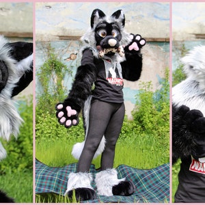 New Silver Fox Premade Fursuit Partial Bild 2