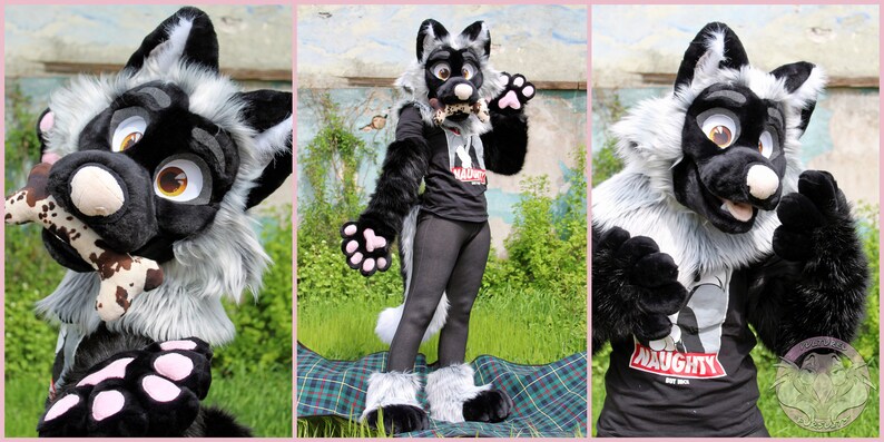 New Silver Fox Premade Fursuit Partial Bild 2