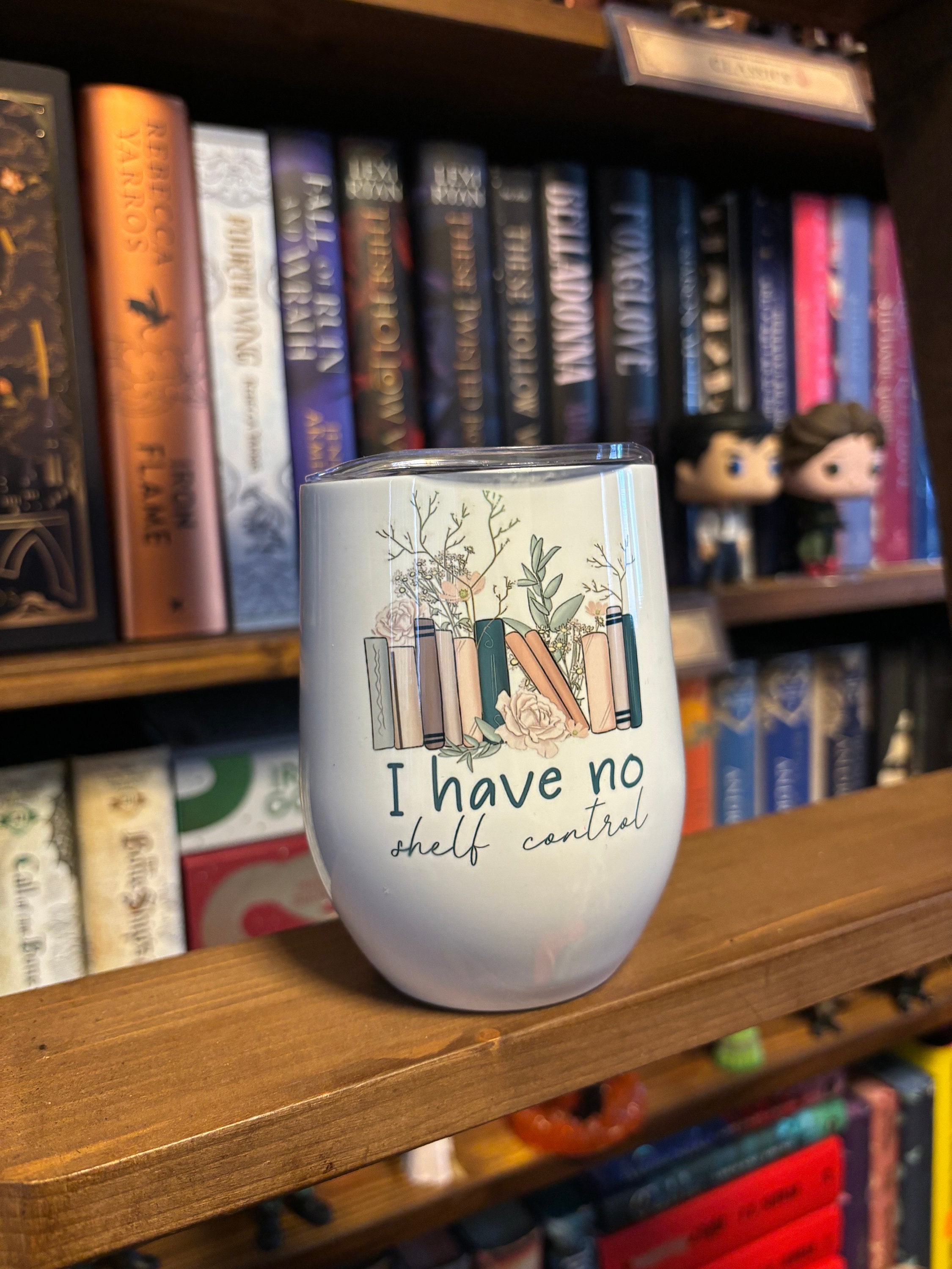 No Shelf Control Wine Glass