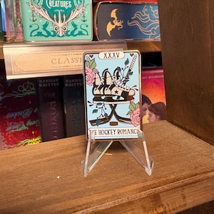 Pin de esmalte romántico de hockey sobre la carta del tarot
