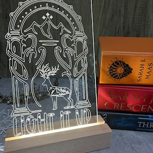 Officially Licensed ACOTAR / Crescent City / Throne of Glass LED Acrylic Light