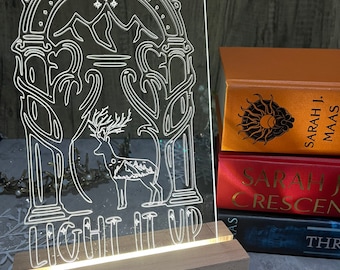 Officially Licensed ACOTAR / Crescent City / Throne of Glass LED Acrylic Light
