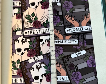 Conjunto de marcadores de livros Morally Grey Dark Romance