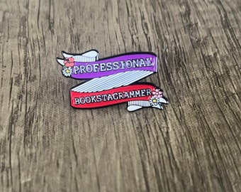 Professional Bookstagrammer Enamel Pin
