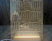 Bookshelf Tarot Card LED Acrylic Light