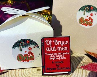 Bryce Quinlan Enamel Book Pin