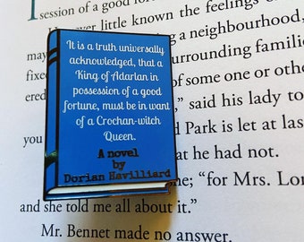 Dorian Havilliard Enamel Book Pin