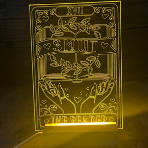 Smut Tarot Card LED Acrylic Light